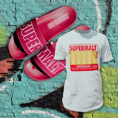 Supermalt Original T-Shirt & Sliders Bundle